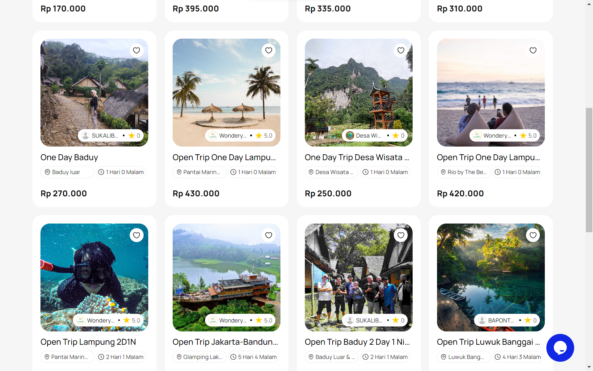 tempat jual paket trip